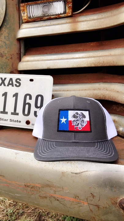 Gray Texas Flag Cap